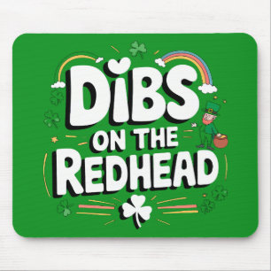 Mousepad Dibs Na Ruiva Dia Divertido de São Patrício