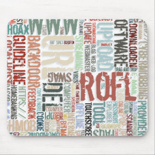 Mousepad Dicionário de Computador em Cores