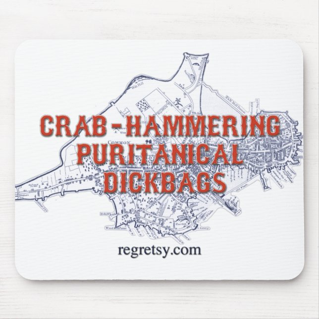 Mousepad Dickbags puritano (Frente)