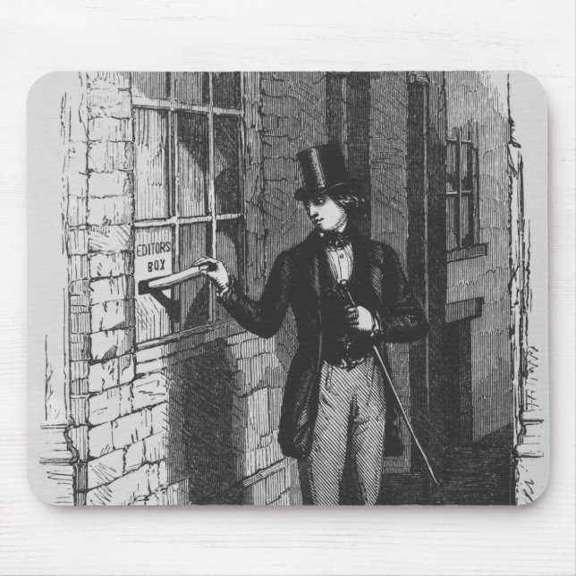 Mousepad Dickens que coloca seu primeiro literário (Frente)