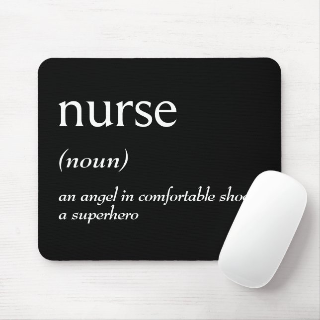 Mousepad Dictionary Definition For NURSE (Com mouse)