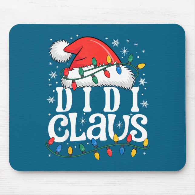 Mousepad Didi Claus Funny Xmas Christmas Grandma Holiday St (Frente)