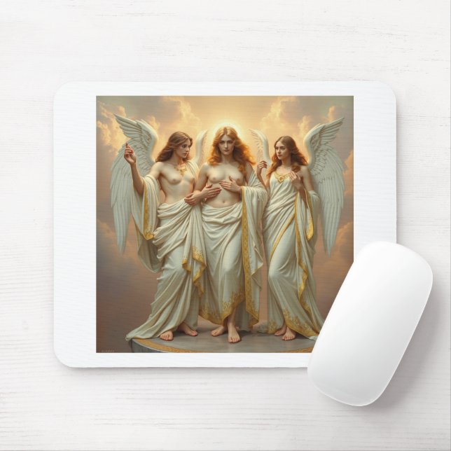 Mousepad „Die drei heiligen Schutzengel“ (Com mouse)