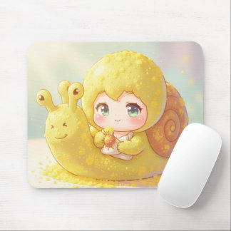 Mousepad Die Schnecke und der Zauber der Blütenkronen.1