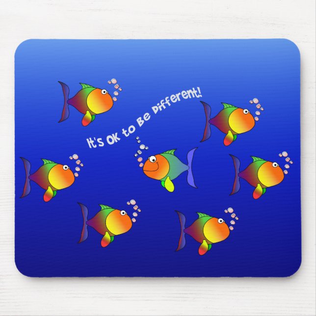 Mousepad Diferentes Portas-bocas de peixe (Frente)