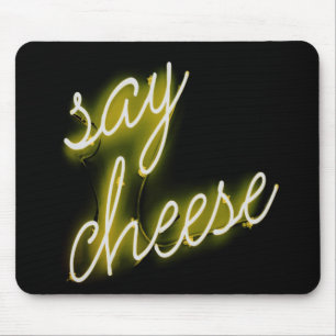 Mousepad Diga Luzes de Neon de Queijo