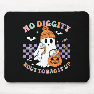 Mousepad Diggy Bout Bag It Up Ghost Halloween Kid