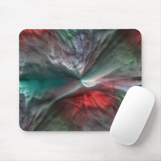 Mousepad Digital skerry in silvery green mint to vivid red  (Com mouse)