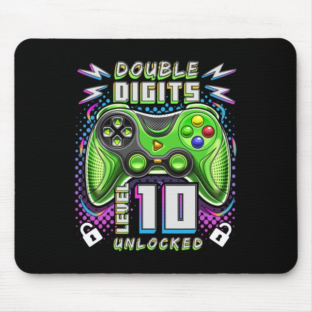 Mousepad Dígitos Duplos Nível 10 Vídeo Desbloqueado Jogo 10 (Frente)