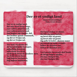 Mousepad Dinamarca - Der er e terra do yndigt