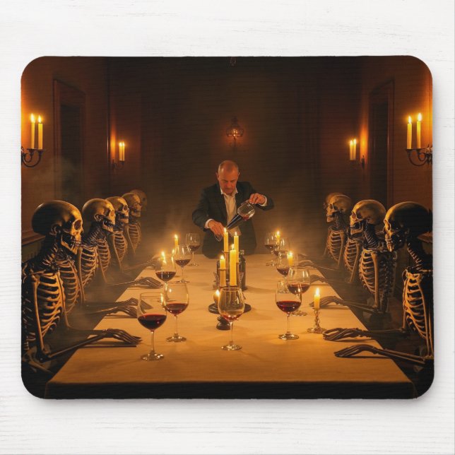 Mousepad “Dinner with the Dead” — A Gothic Feast  (Frente)