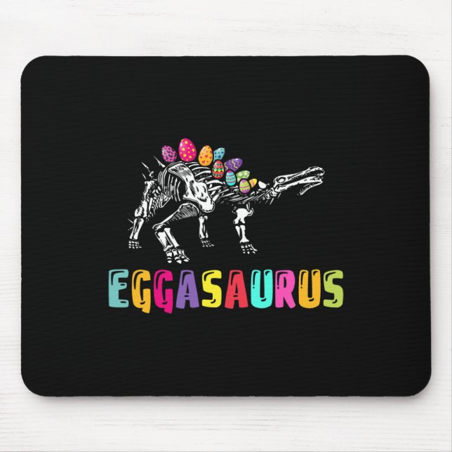 Mousepad Dino do Dia de Páscoa - Eggasaurus Estegossauro Ov (Frente)