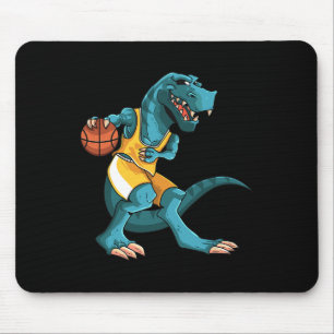 Mousepad Dino Engraçado Jogando Sketll Amante do T-rex Cria