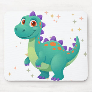 Mousepad Dino Fofo no Espaço