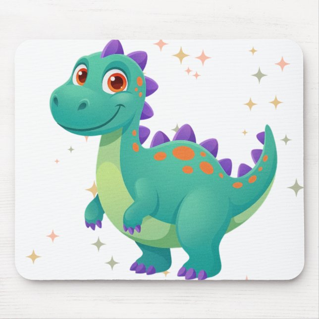 Mousepad Dino Fofo no Espaço (Frente)