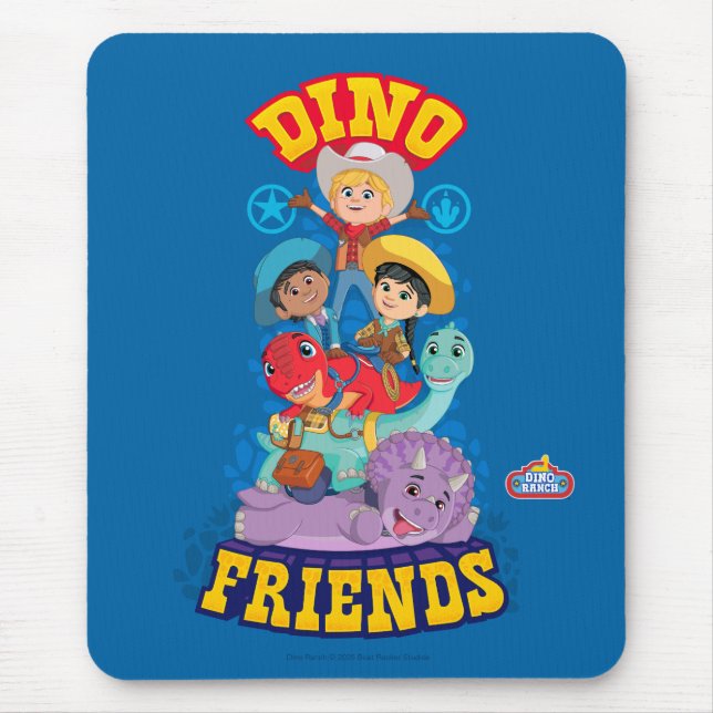 Mousepad Dino Friends | Dino Ranch (Frente)