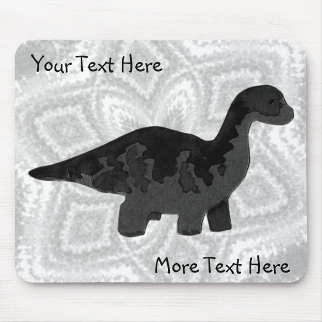 Mousepad Dino Preto (Frente)
