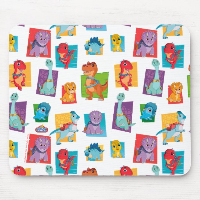Mousepad Dino Ranch Pattern (Frente)