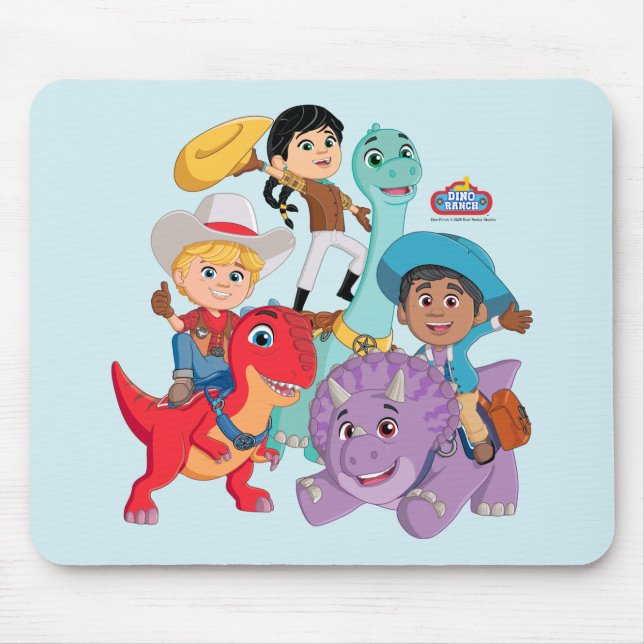 Mousepad Dino Ranch Yee Haw! (Frente)