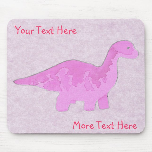 Mousepad Dino Rosa (Frente)