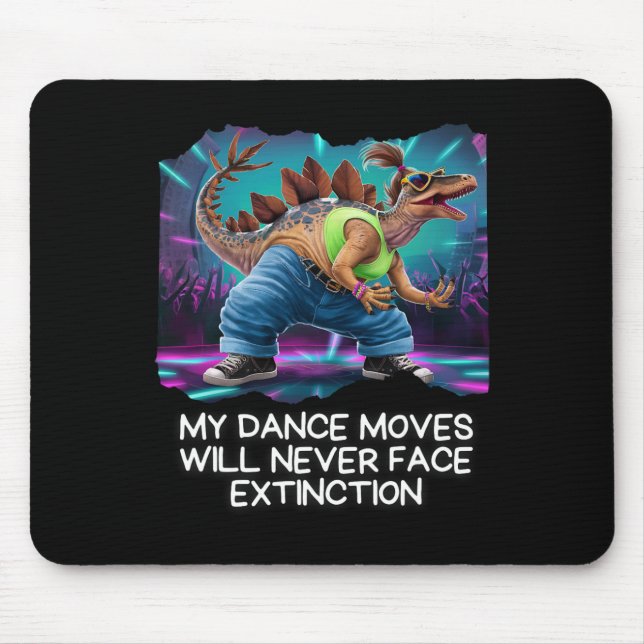 Mousepad Dinosaur Dance Funny Dancing Dino  (Frente)