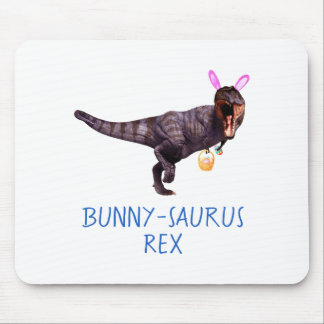 Mousepad Dinosaur Easter Bunny T Rex Tyrannosaurus Funny T 