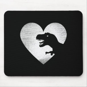 Mousepad Dinosaur Valentines Trex Amor Dinossauros Distress