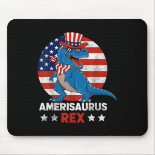 Mousepad Dinossauro 4º De Julho Homens Mulheres Meninas Ame