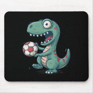 Mousepad Dinossauro Animado Futebol Para Juric E Amante De 