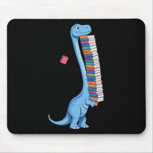 Mousepad Dinossauro Carregando Livro Lendo Dino 