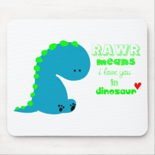 Mousepad Dinossauro Fofo RAWR