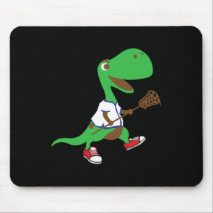 Mousepad Dinossauro Jogando Lacrosse Gif Legal de Esporte d