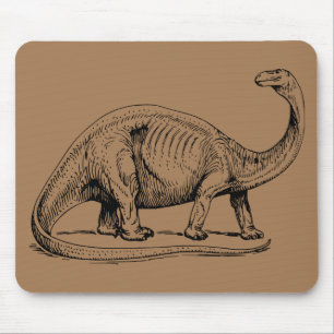 Mousepad dinossauro pré-histórico brontossauro