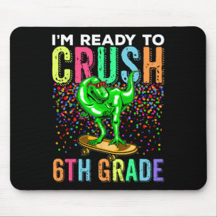 Mousepad Dinossauro Primeiro Dia De Aula 6º Ano Skate