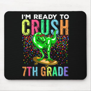Mousepad Dinossauro Primeiro Dia De Aula 7º ano Skate
