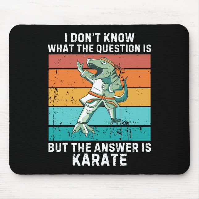 Mousepad Dinossauro que não sei A pergunta é a resposta (Frente)