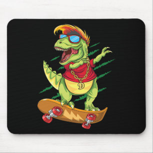 Mousepad Dinossauro Skate Legal Skater Dabbing T Rex S
