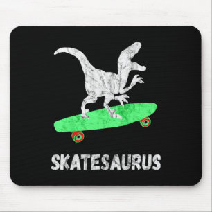 Mousepad Dinossauro Skate Skateboard T-rex Engraçado Skat