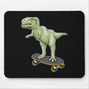 Mousepad Dinossauro Skate T-rex Dino Dinossauro