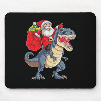 Mousepad Dinossauro T Rex Papais noeis de Natal Rapazes Men