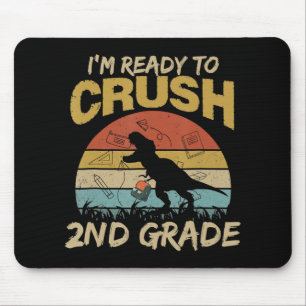 Mousepad Dinossauro Vintage Estou pronto para esmagar segun