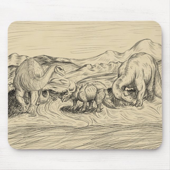 Mousepad Dinossauros Clássicos (Frente)