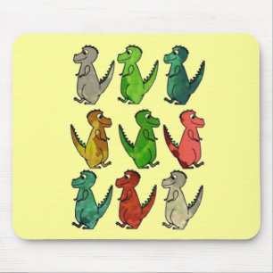 Mousepad Dinossauros Coloridos
