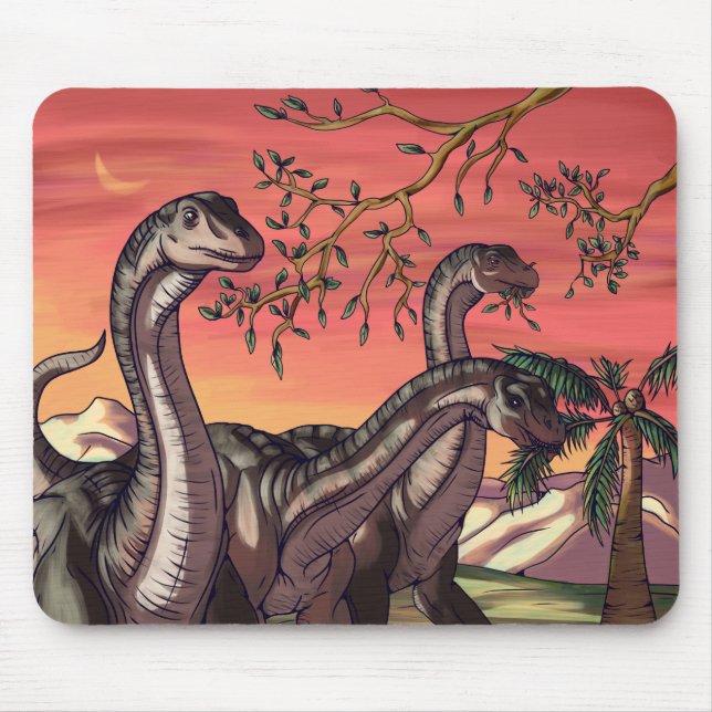 Mousepad Dinossauros em Dusk (Frente)