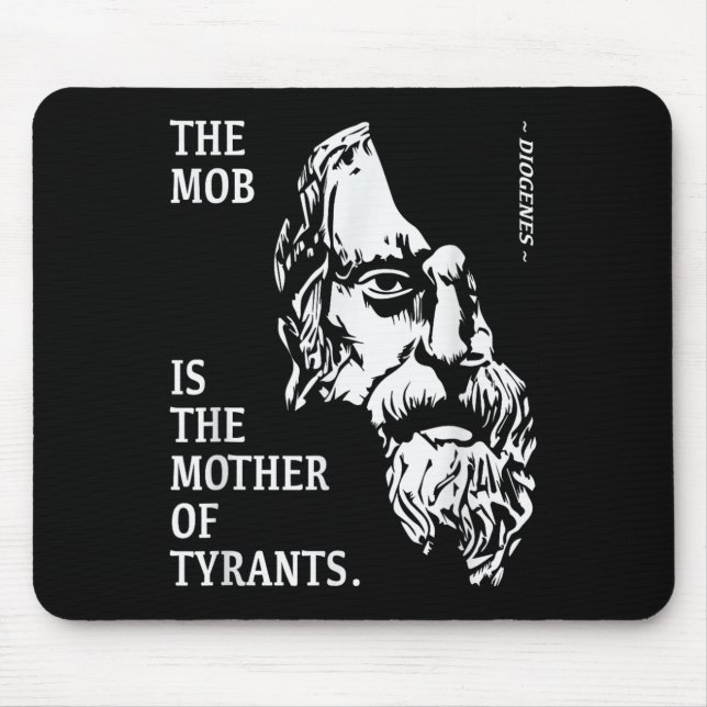 Mousepad Diogenes Stoic Filósofo Antigo Sabedoria Grego Qu (Frente)