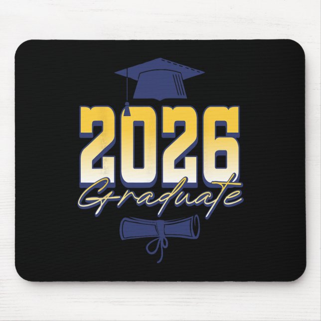 Mousepad Diploma de Formatura de Graduado 2026  (Frente)