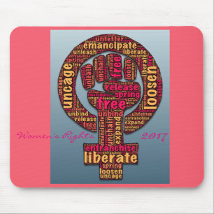 Mousepad direitos das mulheres 2017