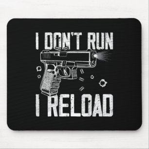 Mousepad Direitos de arma que não dirijo, recarrego e não e