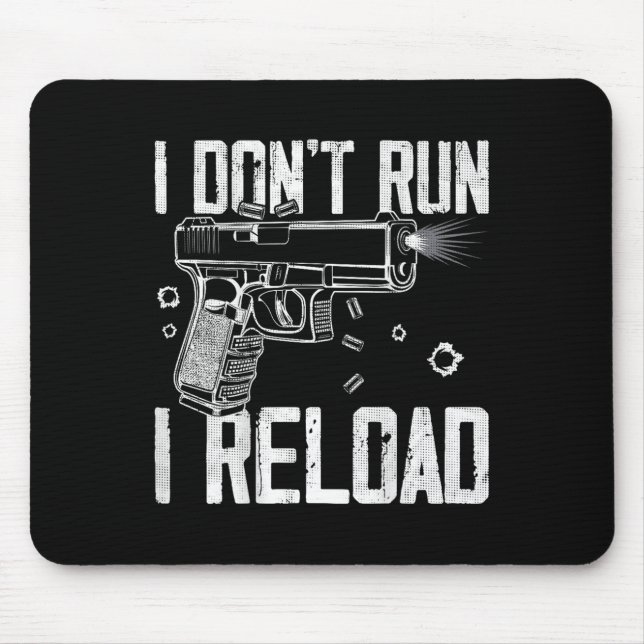 Mousepad Direitos de arma que não dirijo, recarrego e não e (Frente)