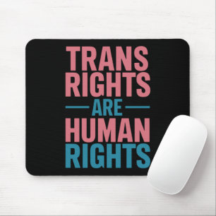 Mousepad Direitos Trans São Direitos Humanos Orgulho Transg